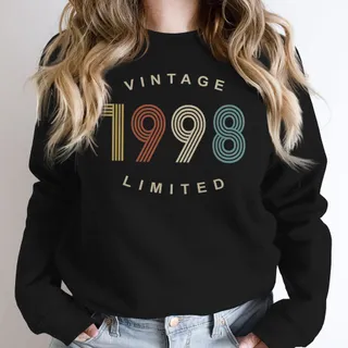 Limited Vintage 1998 Birthday Sweatshirt