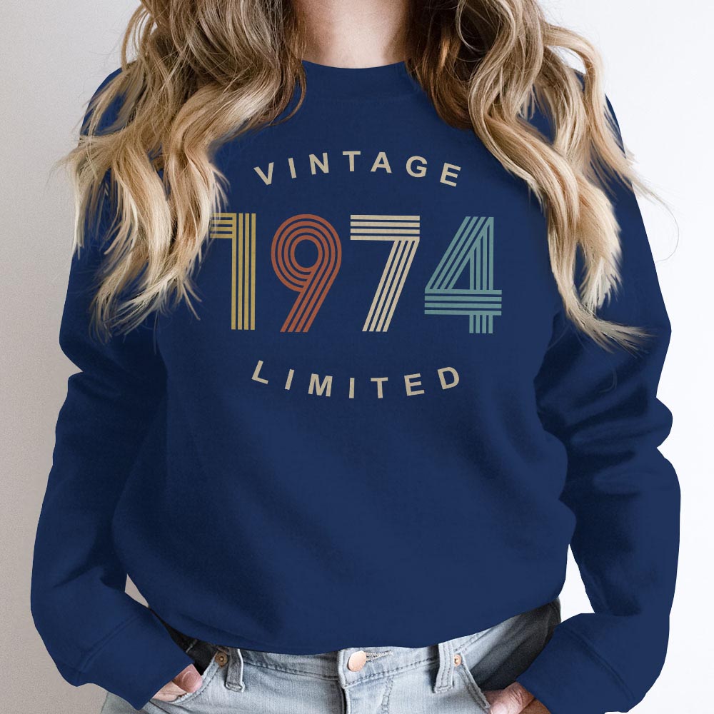 Limited Vintage 1974 Birthday Sweatshirt - alternate