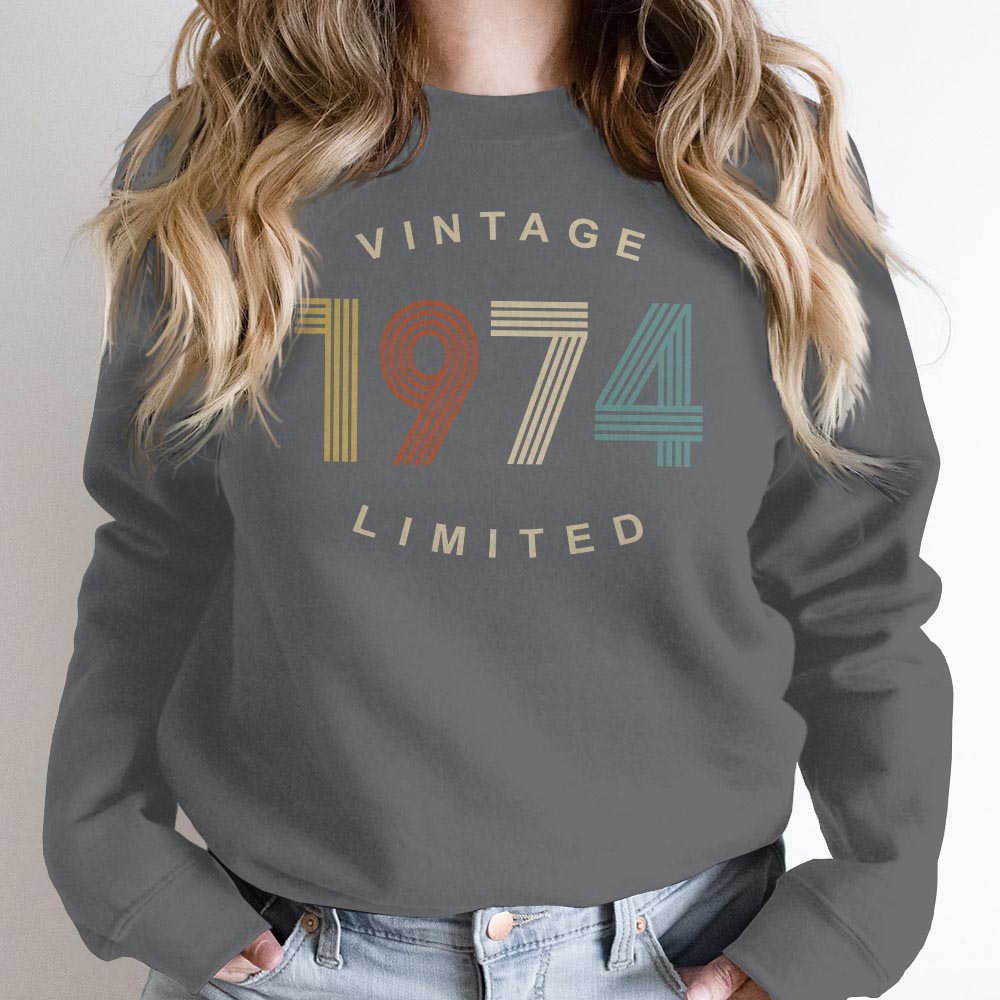 Limited Vintage 1974 Birthday Sweatshirt