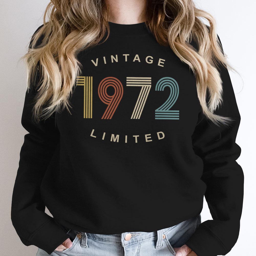Limited Vintage 1972 Birthday Sweatshirt