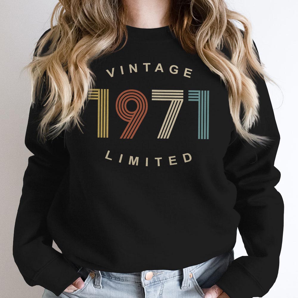 Limited Vintage 1971 Birthday Sweatshirt