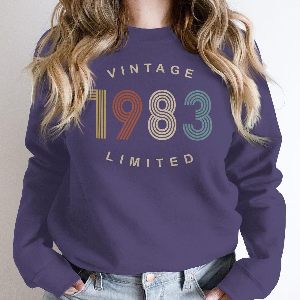 Limited Vintage 1983 Birthday Sweatshirt