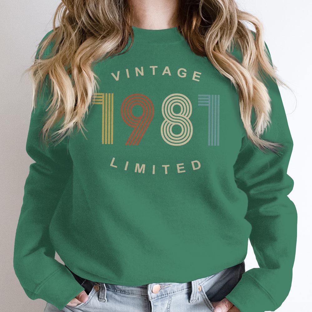 Limited Vintage 1981 Birthday Sweatshirt
