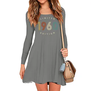 Limited Edition 1960 Birthday Women's Crew Neck Dress – alternate