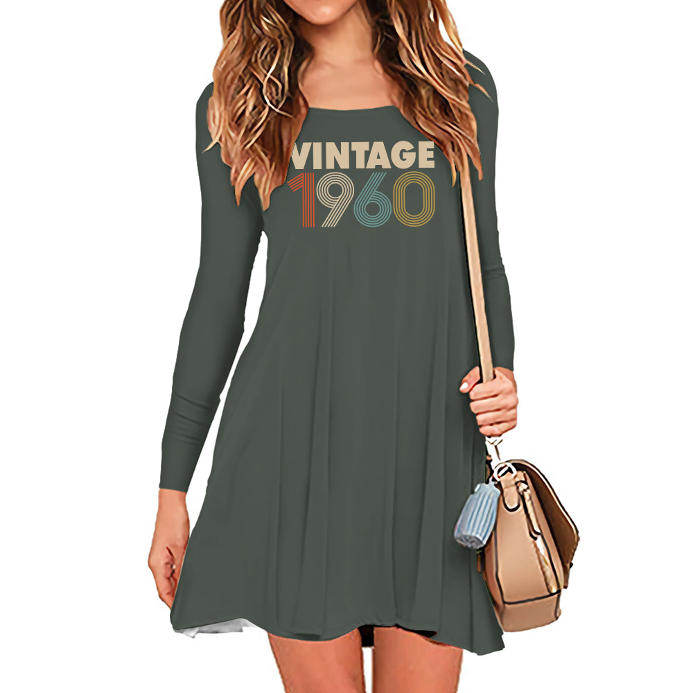 Limited 1960 Birthday Women's Crew Neck Dress
