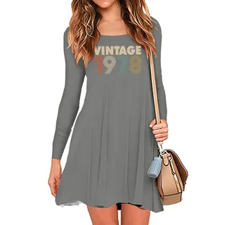 Limited 1978 Birthday Women's Crew Neck Dress – alternate