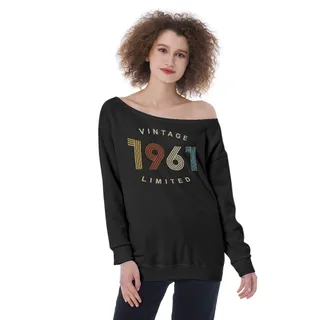 Limited Vintage 1961 Women's Off-Shoulder Sweatshirt