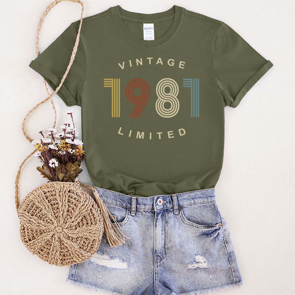 Limited Vintage 1981 Birthday T-Shirt