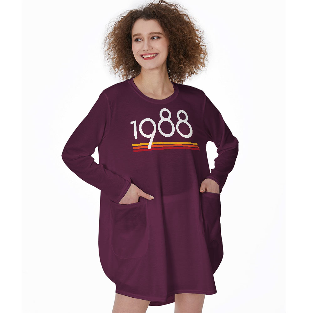 Best 1988 Birthday Pocket Dress