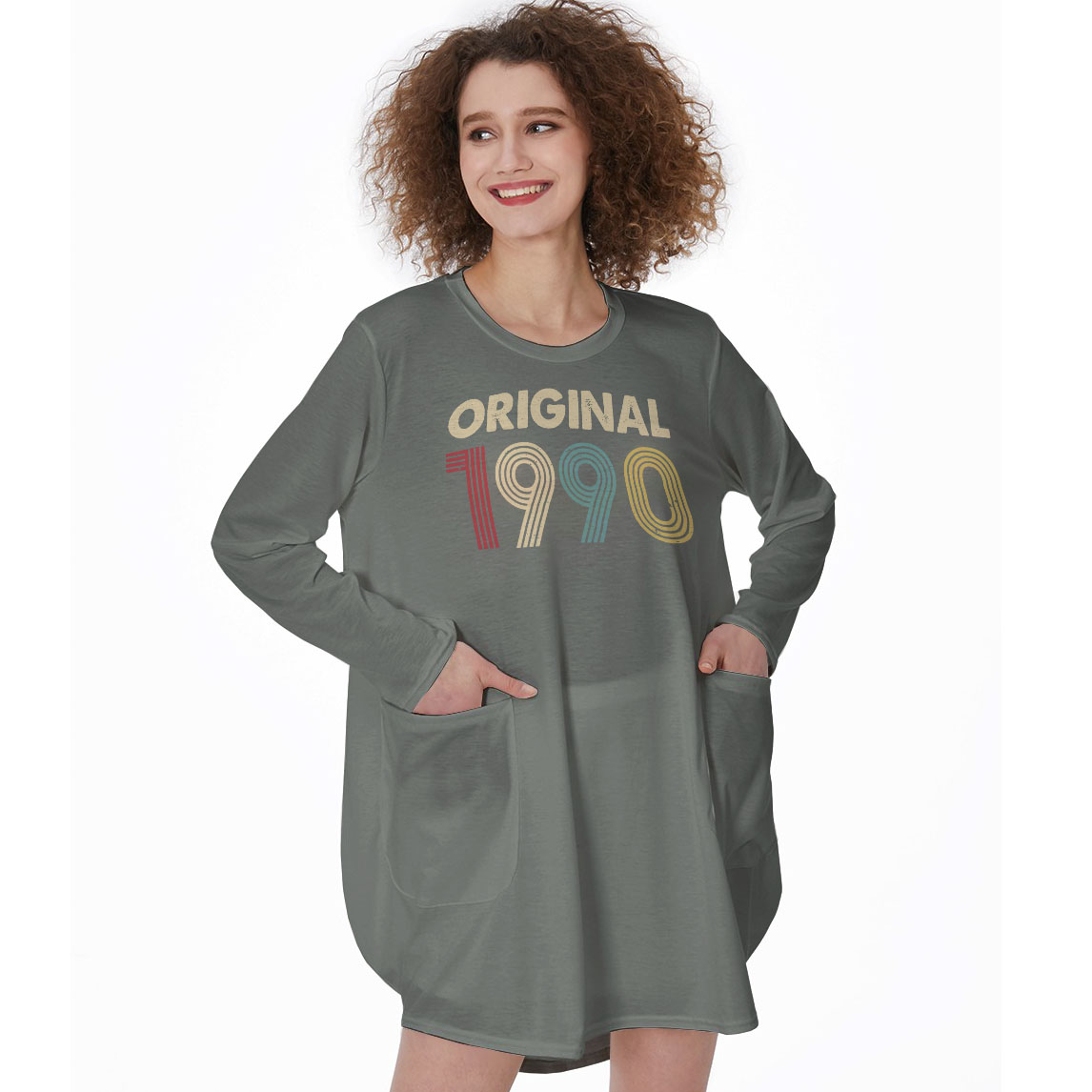 Original 1990 Birthday Pocket Dress