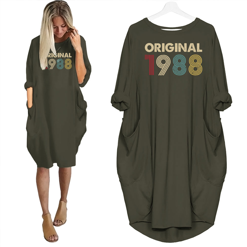 Original 1988 Birthday Pocket Dress