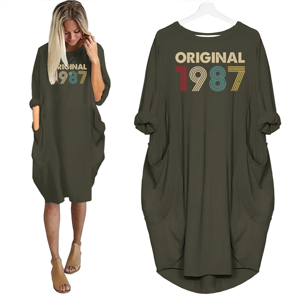 Original 1987 Birthday Pocket Dress