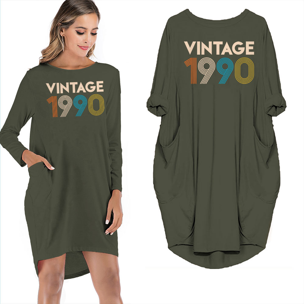 Vintage 1990 Limited Edition Pocket Dress