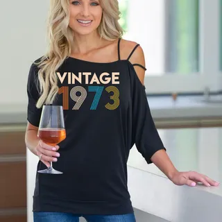 Birthday Shirts Vintage 1973 New Off Shoulder Shirt