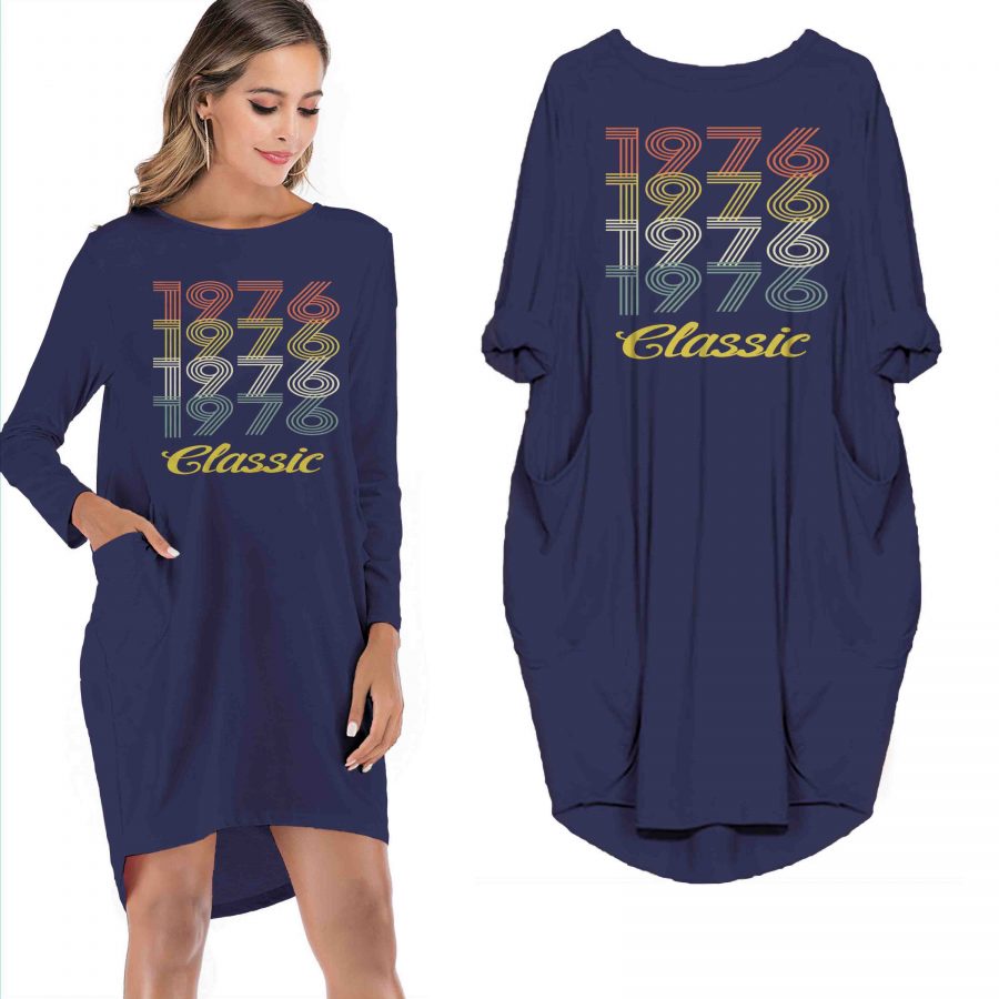 Birthday Outfits Vintage 1976 Classic Limited Edition Pocket Dress