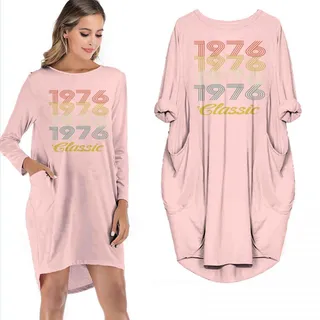 Birthday Outfits Vintage 1976 Classic Limited Edition Pocket Dress – alternate