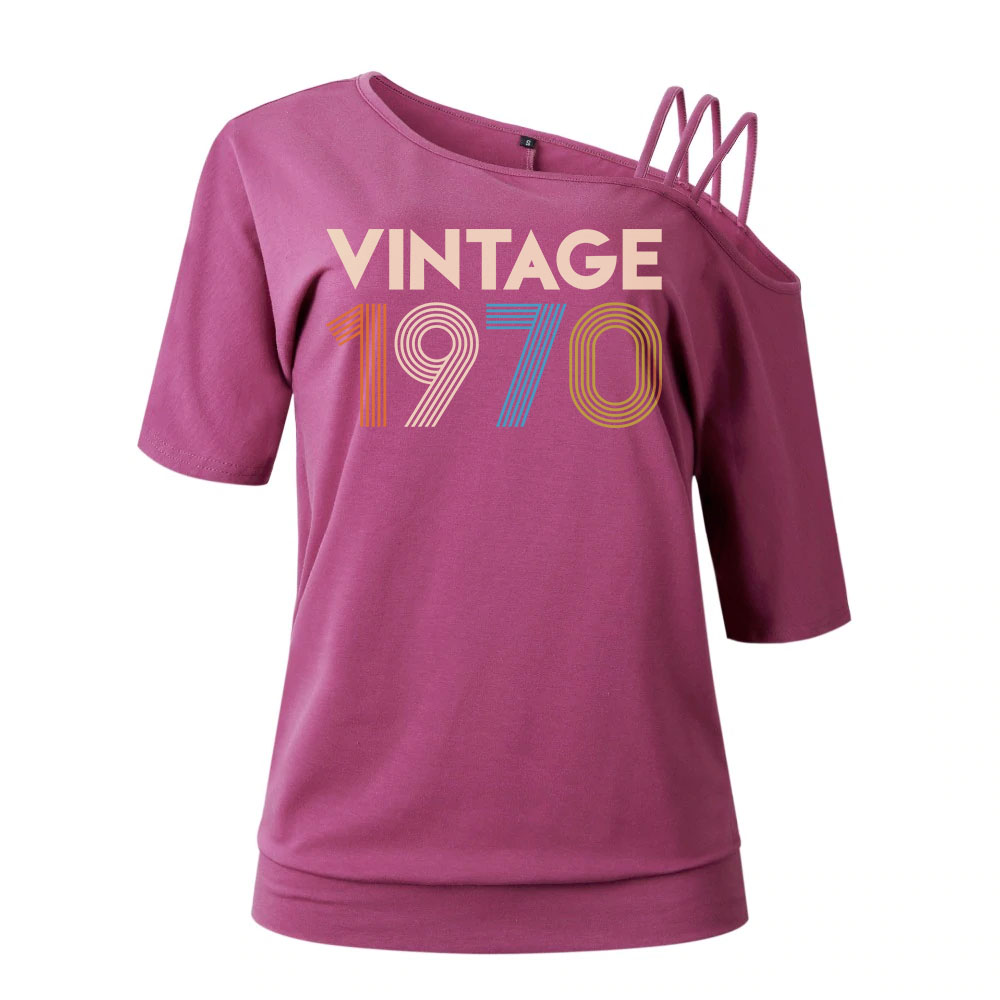 Vintage 1970 New Off Shoulder Shirt 50th Birthday Shirt