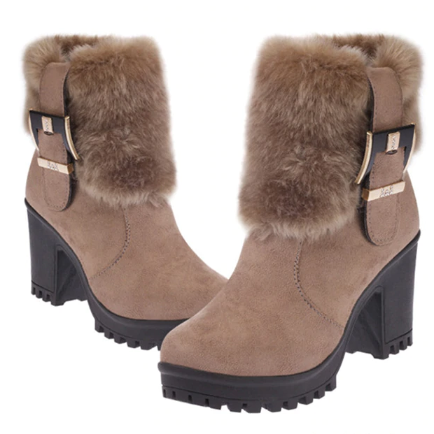 Lynne's Square Heel Winter Boots