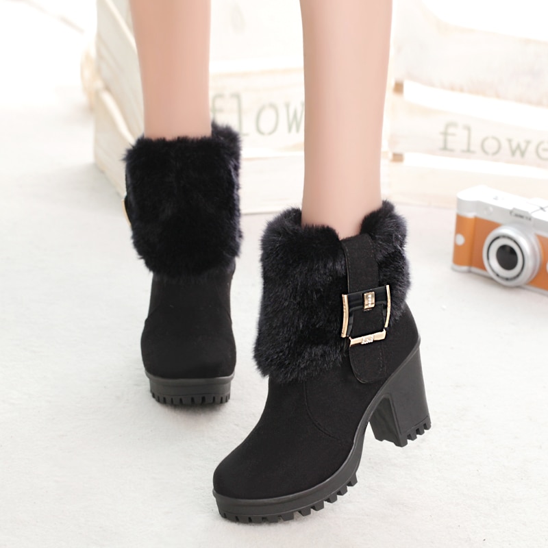 Lynne's Square Heel Winter Boots