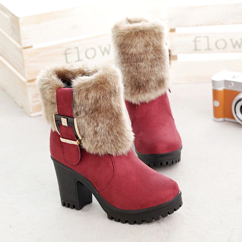 Lynne's Square Heel Winter Boots