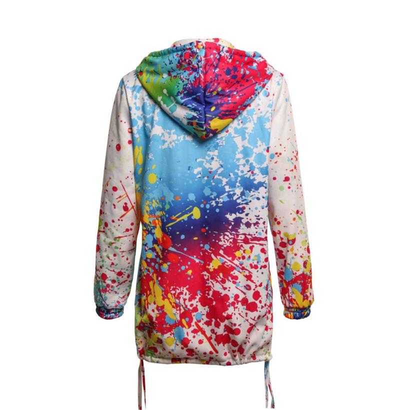 Fashion Tie dyeing Print Coats for Women