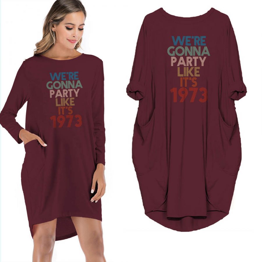 Birthday Outfits Party Like It's 1973 Limited Edition Pocket Dress