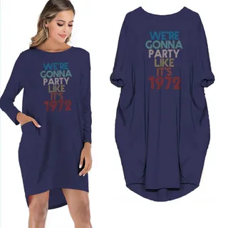 Birthday Outfits Party Like It's 1972 Limited Edition Pocket Dress – alternate