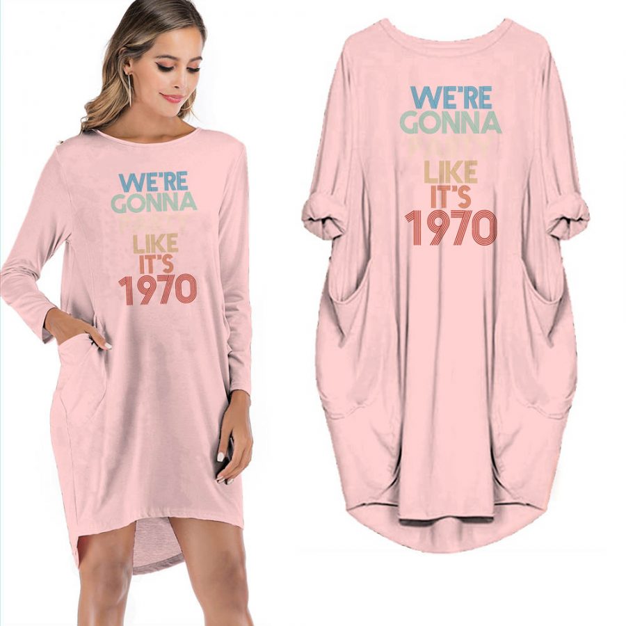 50th Birthday Outfits Party Like It's 1970 Limited Edition Pocket Dress