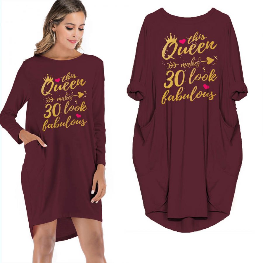 This Queen Makes 30 Look Fabulous Limited Edition Pocket Dress
