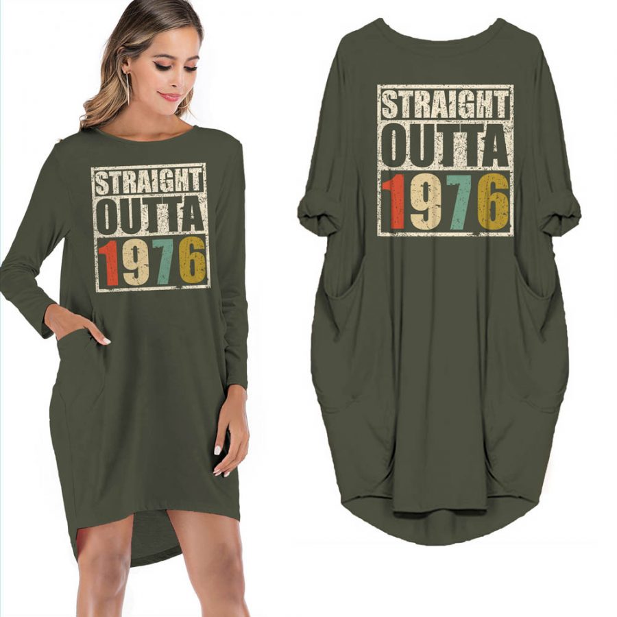 Birthday Outfits Straight Outta Vintage 1976 Limited Edition Pocket Dress