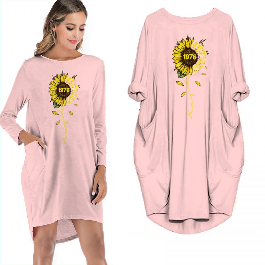 Birthday Outfits You Are My Sunshine Vintage 1976 Limited Edition Pocket Dress