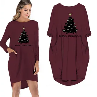 Meowy Christmas Limited Edition Pocket Dress – alternate