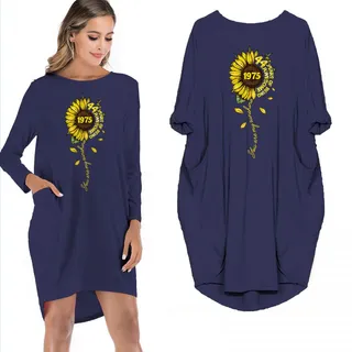 Birthday Outfits You Are My Sunshine Vintage 1975 Limited Edition Pocket Dress – alternate
