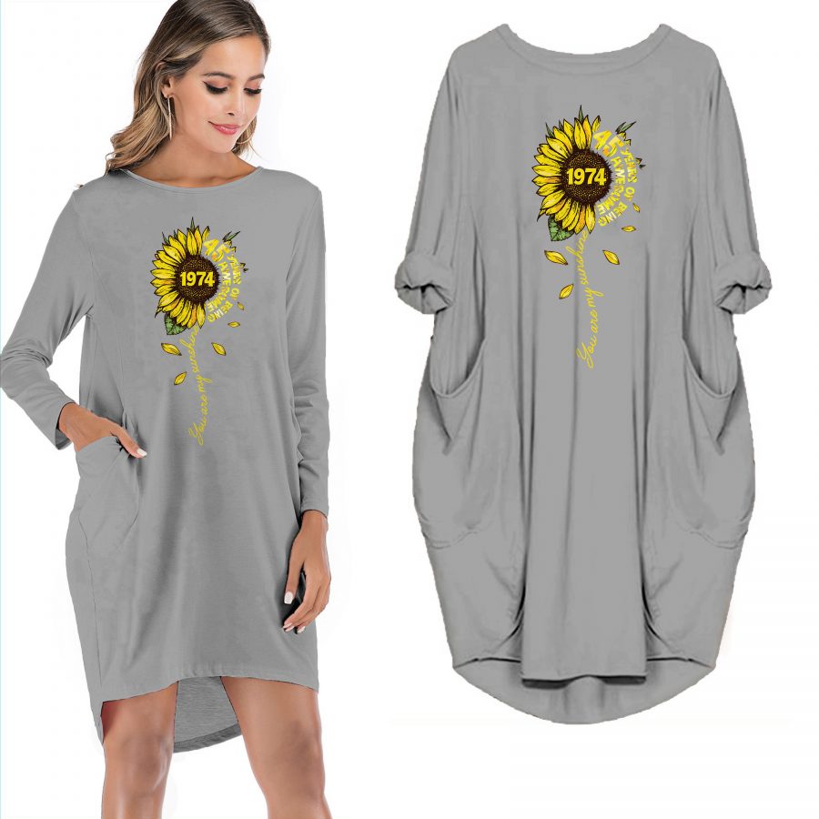 Birthday Outfits You Are My Sunshine 1974 Limited Edition Pocket Dress