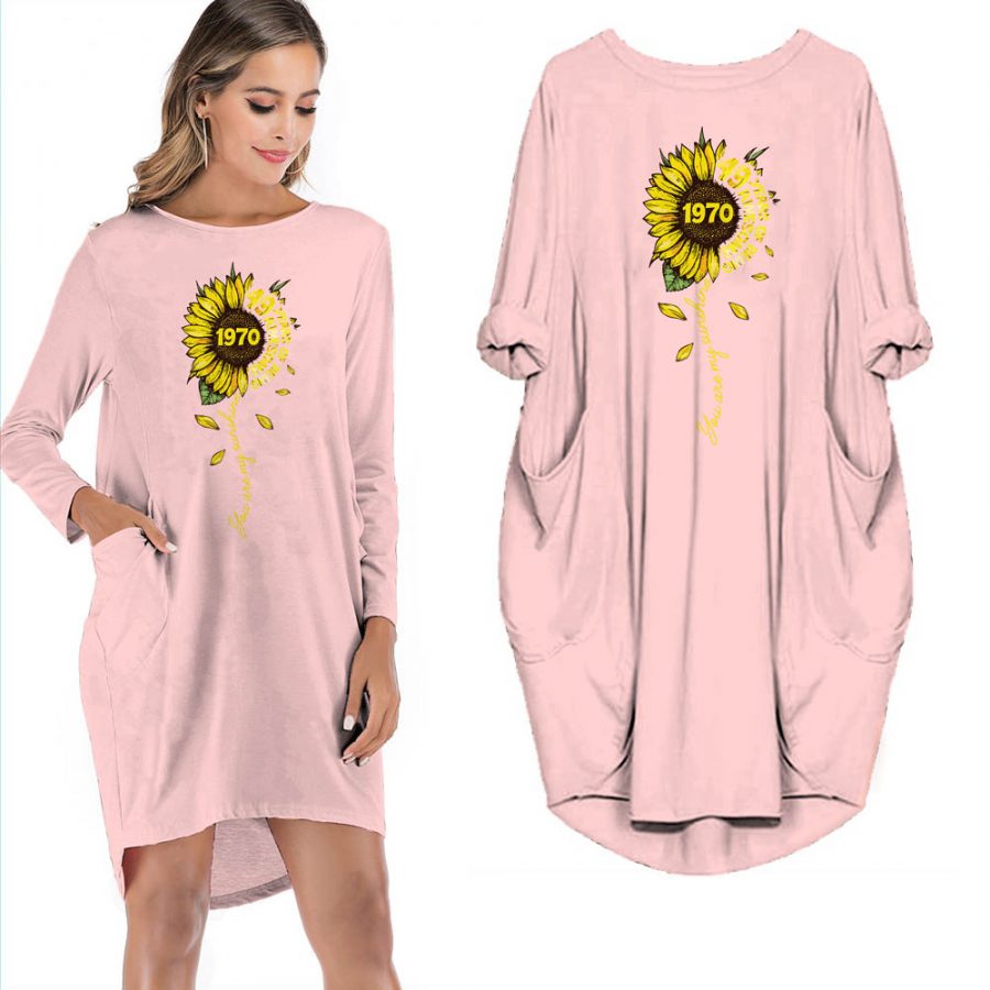 50th Birthday Outfits You Are My Sunshine 1970 Limited Edition Pocket Dress