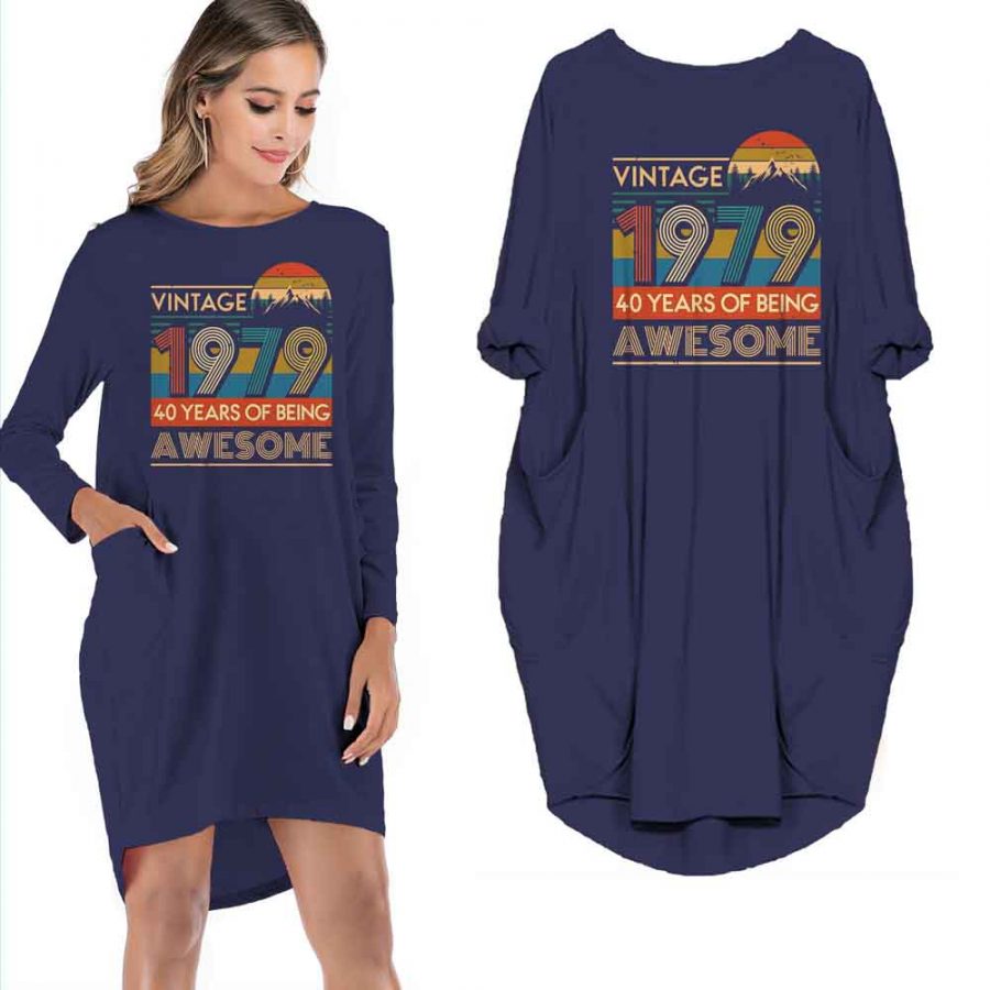 Vintage 1979 Pocket Dress