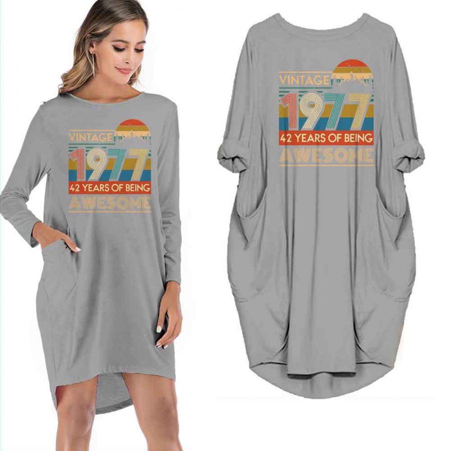 Vintage 1977 Pocket Dress