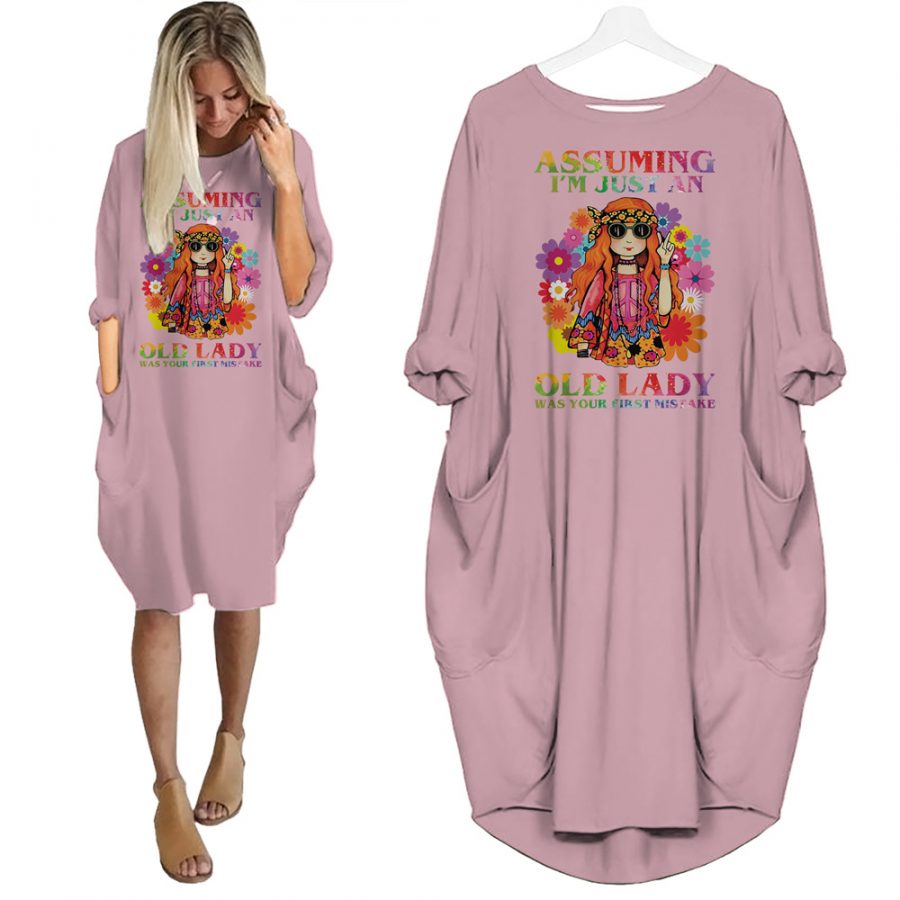 Assuming I'm Just An Old Lady Limited Edition Pocket Dress Hippie Clothes