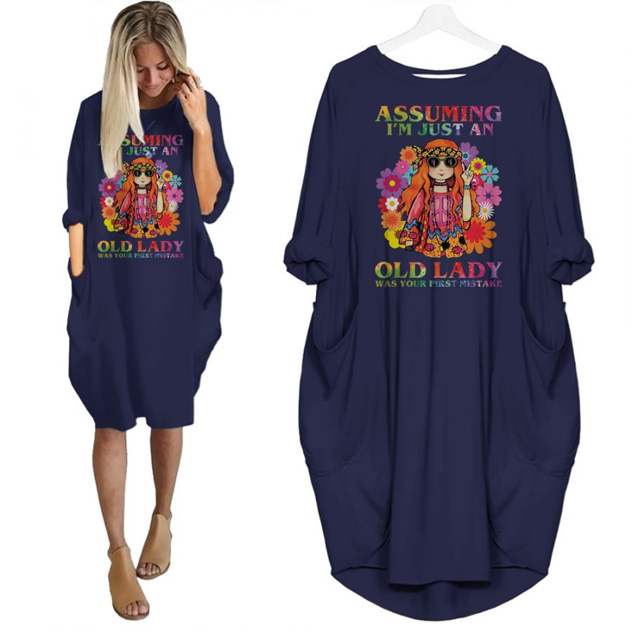 Assuming I'm Just An Old Lady Limited Edition Pocket Dress Hippie Clothes