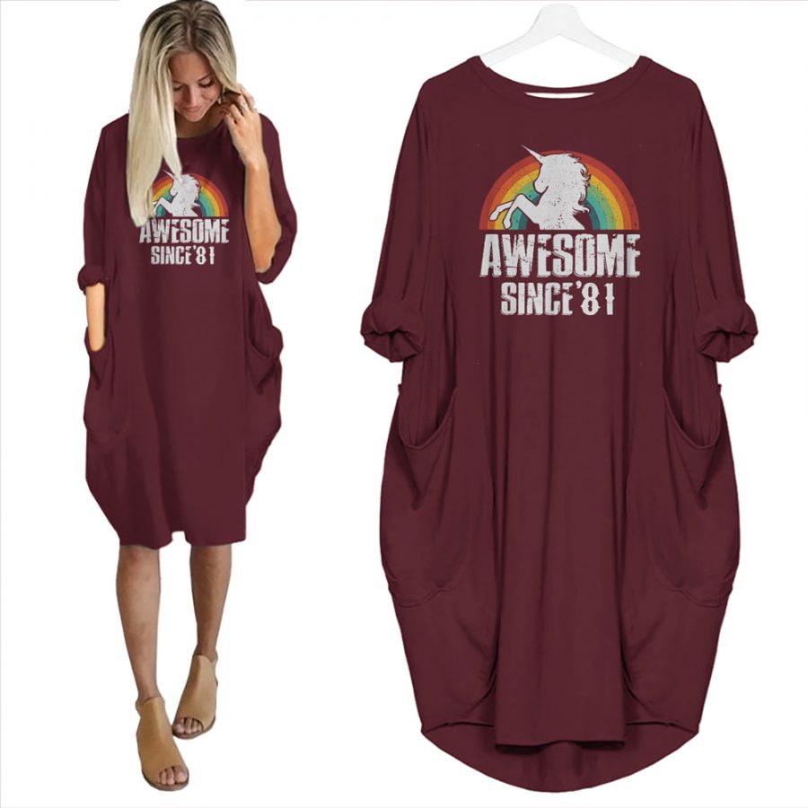 Awesome Since 1981 Limited Edition Pocket Dress