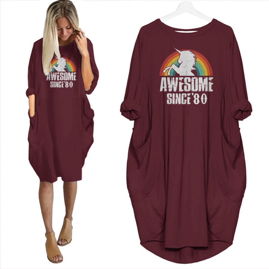 Awesome Since 1980 Limited Edition Pocket Dress