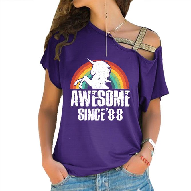Awesome Since 1988 Limited Edition Off Shoulder Shirt
