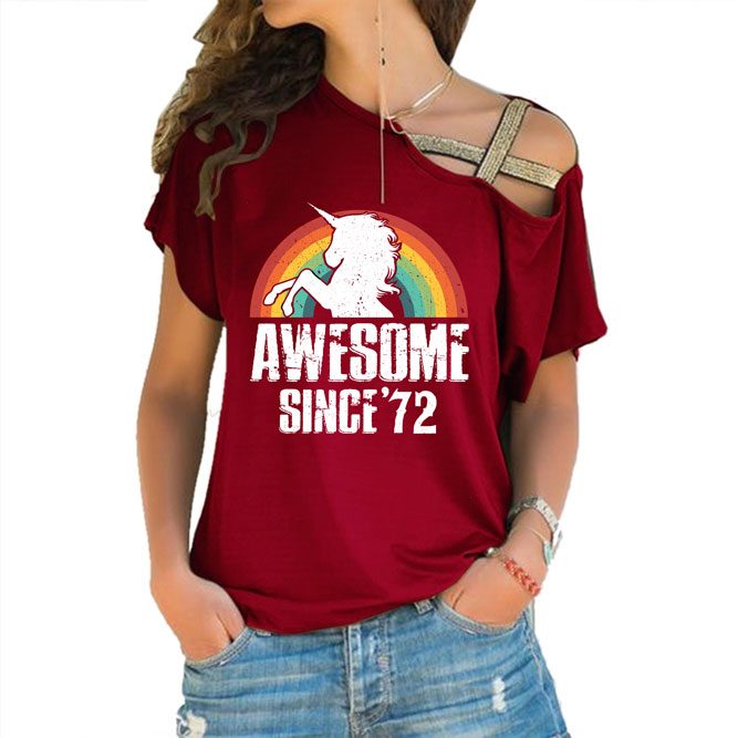 Birthday Outfits Awesome Since 1972 Limited Edition Off Shoulder Shirt