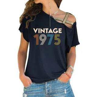 Birthday Shirts Vintage 1975 Limited Edition Off Shoulder Shirt