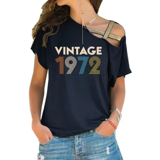 Birthday Shirts Vintage 1972 Limited Edition Off Shoulder Shirt