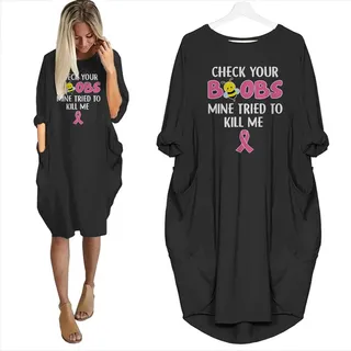 Check Your Boobs Limited Edition Pocket Dress