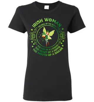Irish Woman Ladies Short-Sleeve