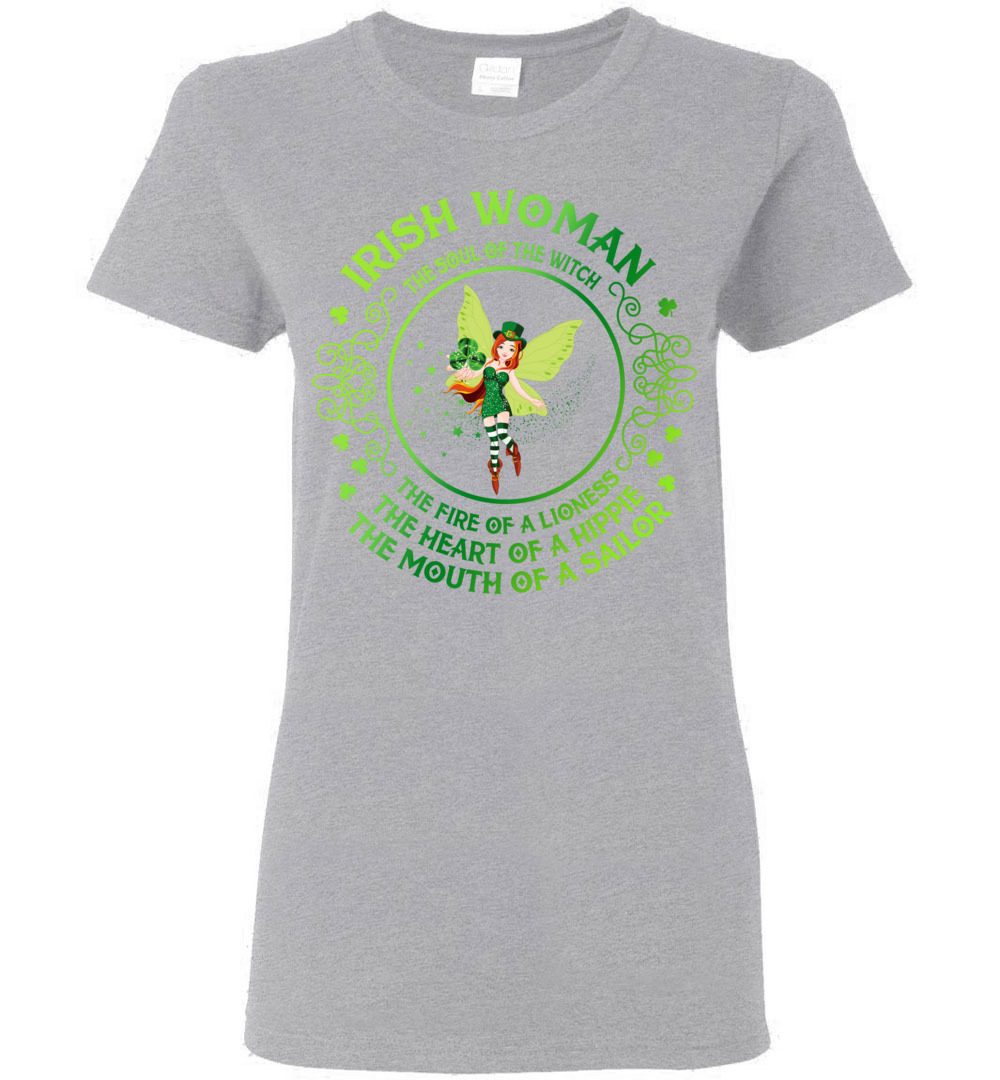 Irish Woman Ladies Short-Sleeve