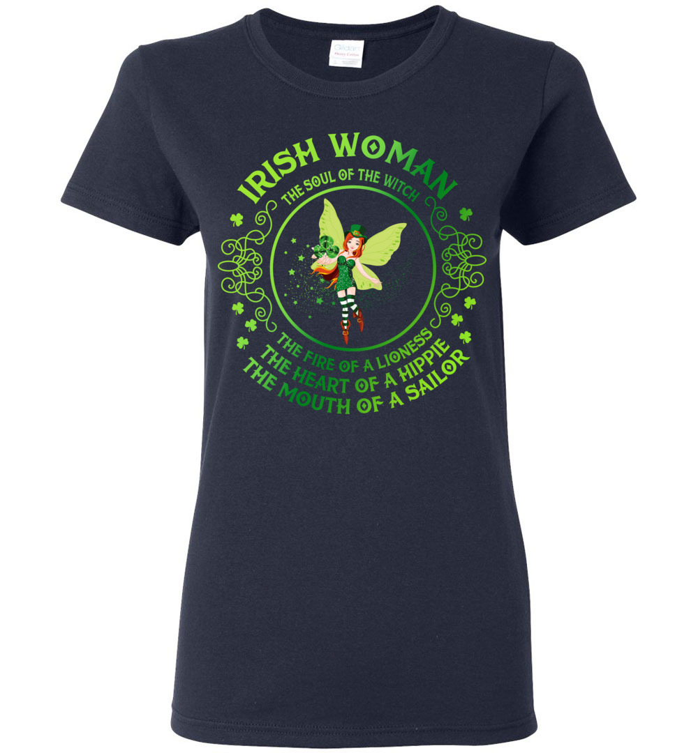 Irish Woman Ladies Short-Sleeve
