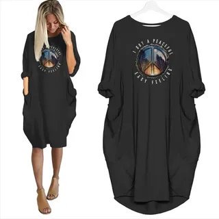 I Got A Peaceful Easy Feeling Limited Edition Pocket Dress Hippie Clothes